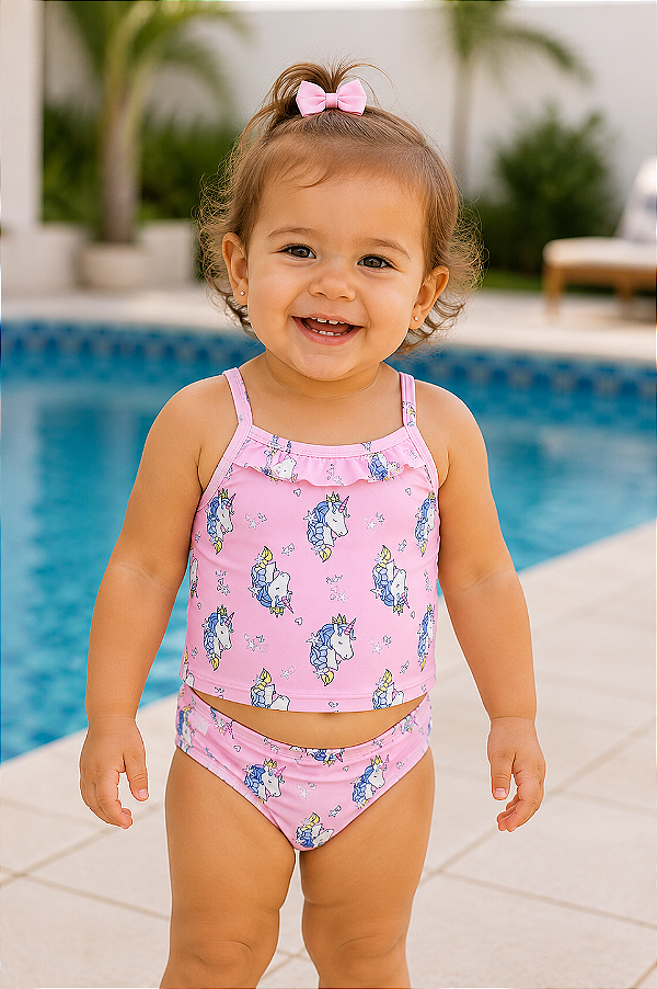 Roupa de banho Carter's, com proteção solar UPF 50+ - Unicórnio