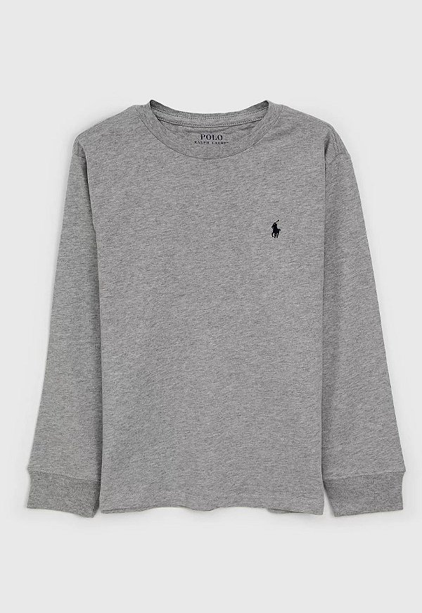 Camiseta manga longa, Ralph Lauren - Grafite