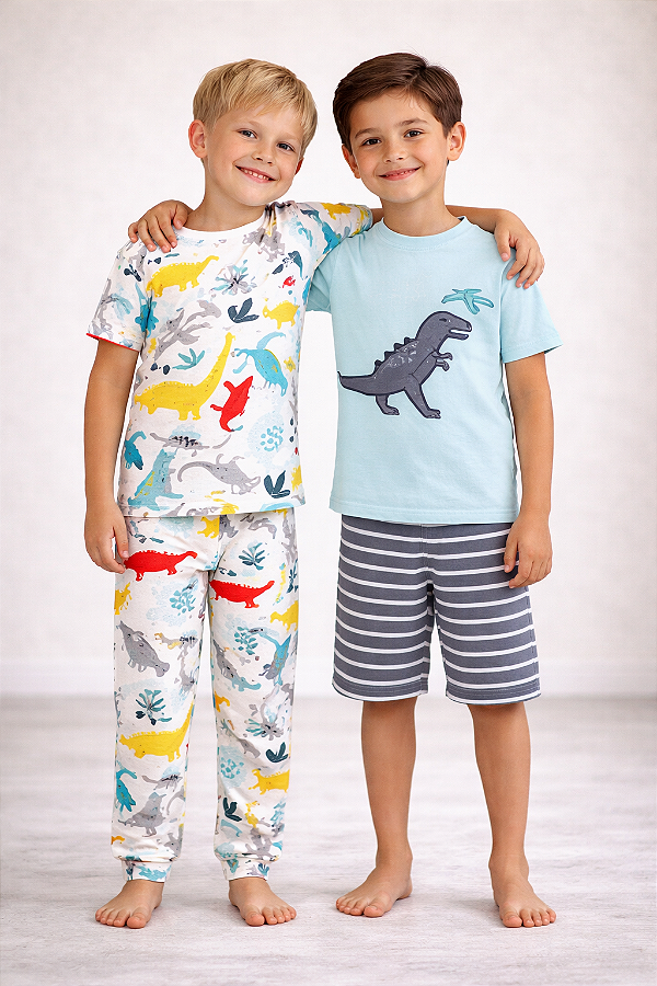 Kit Pijama 4 Peças Carter's - Dinossauros