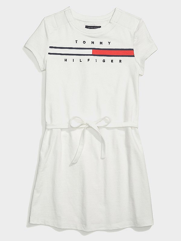 Vestido Tommy Hilfiger de algodão - Branco