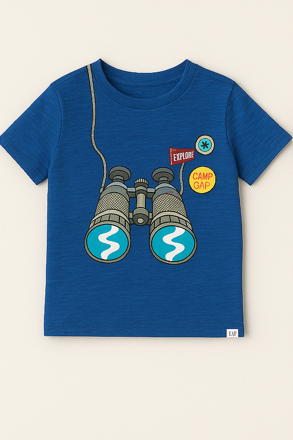 Camiseta GAP, manga curta - Binoculo