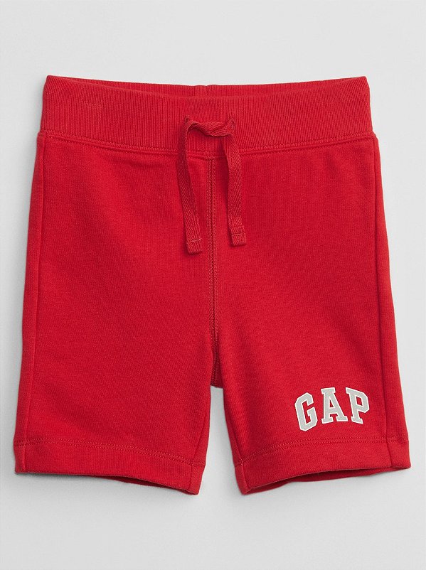 Bermuda Infantil GAP de moletom - Vermelho