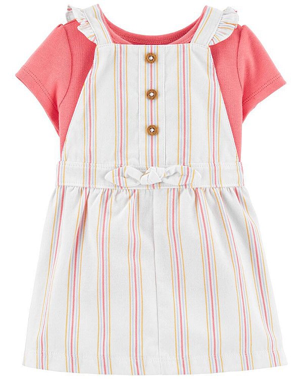 Conjunto Carter's - Salopete e camiseta - Listrada
