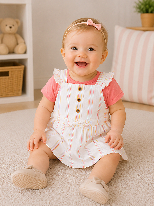 Conjunto Carter's - Salopete e camiseta - Listrada