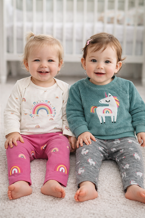 Conjunto Pekkle de inverno - 4 peças / Unicórnio