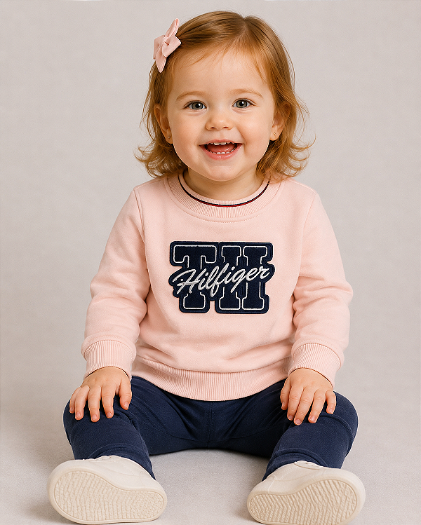 Moletom Tommy Hilfiger (flanelado ) - Rosa*