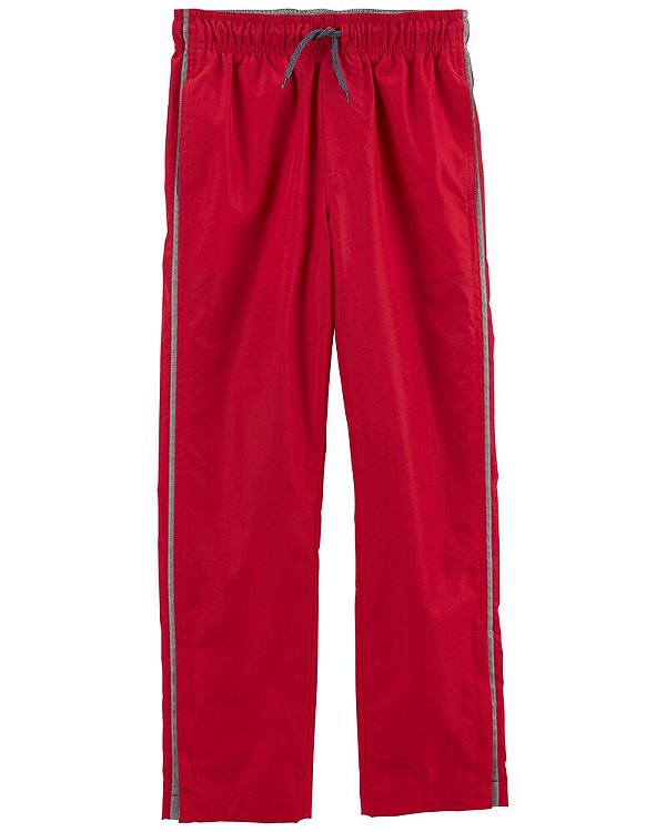 Calça espotiva fosca, com detalhe reflexivo - Active/Vermelha