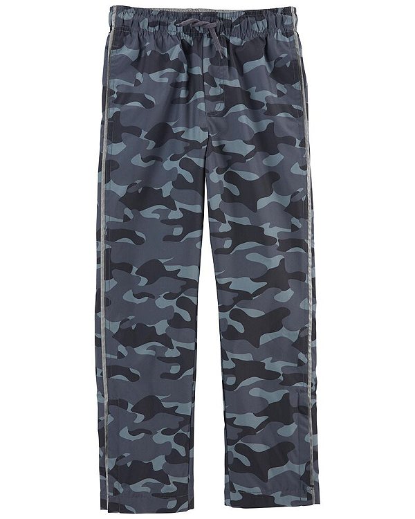 Calça espotiva fosca, com detalhe reflexivo - Active/ Camuflado