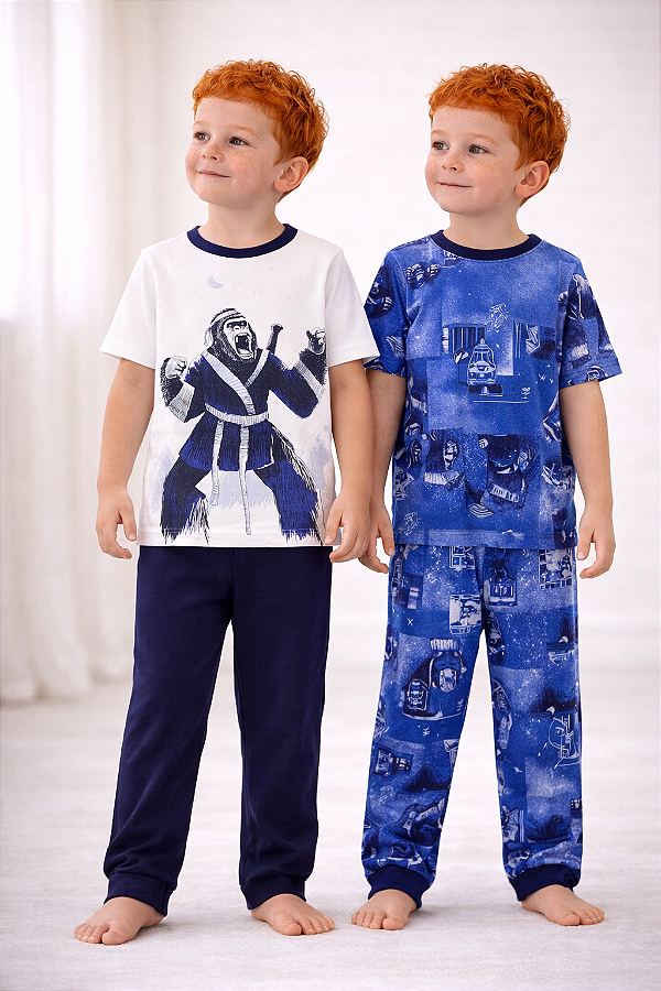 Kit Pijamas Carter's - 4 peças - Samurai