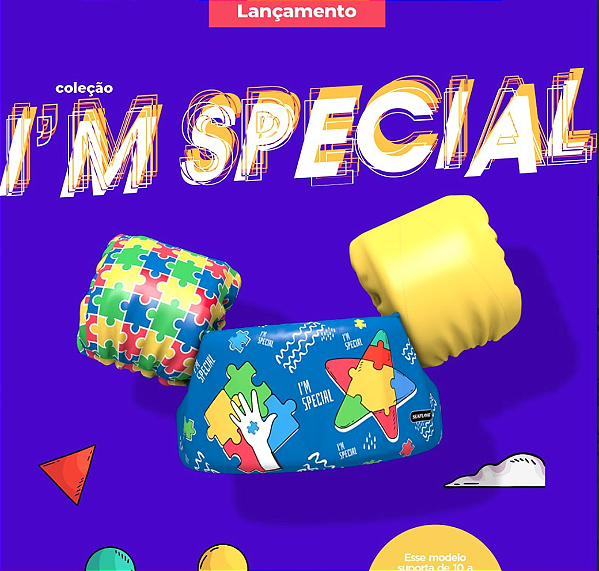 Bóia Colete de espuma Infantil - I'm Special (Autismo)