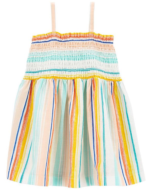 Vestido Carter's - Listrado/ Tropical