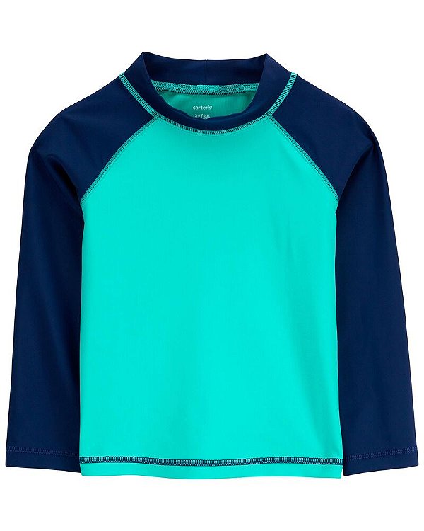 Camiseta de banho OshKosh, com proteção solar UPF 50+ - Azul