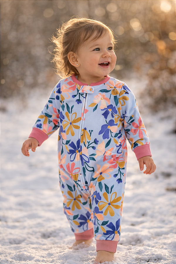 Pijama/Macacão de inverno Carter's (Plush/ Fleece) - Fofinho/ Sem pezinho