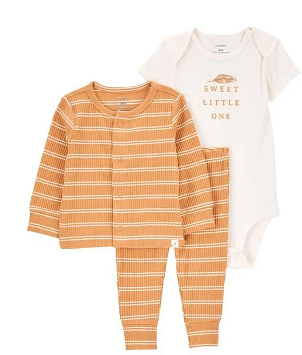 Conjunto Carter's - Agasalho, body e calça - Docinho