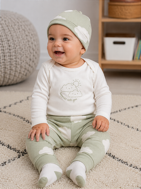 Conjunto Carter's - Camiseta, touca, meias e calça