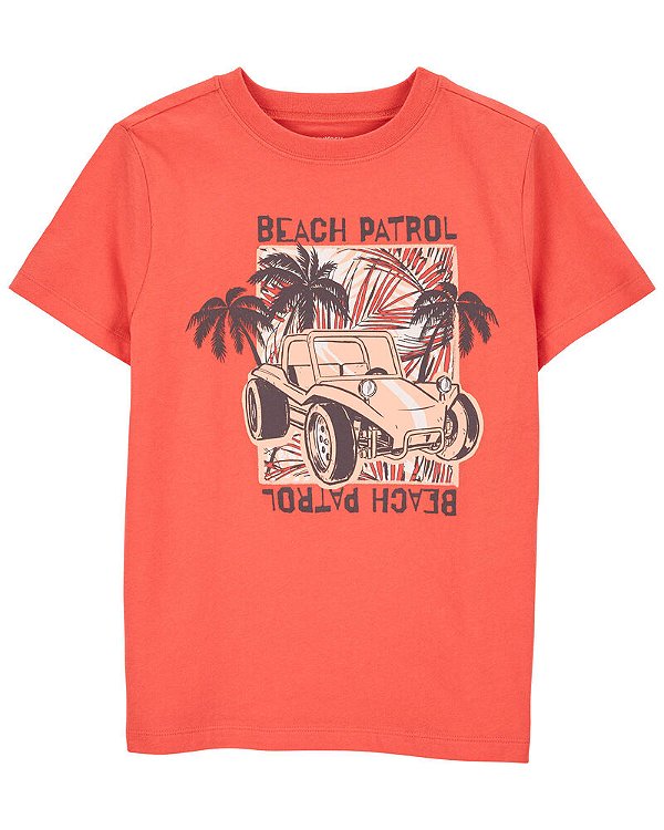 Camiseta Carter's, manga curta, em algodão - Beach Patrol