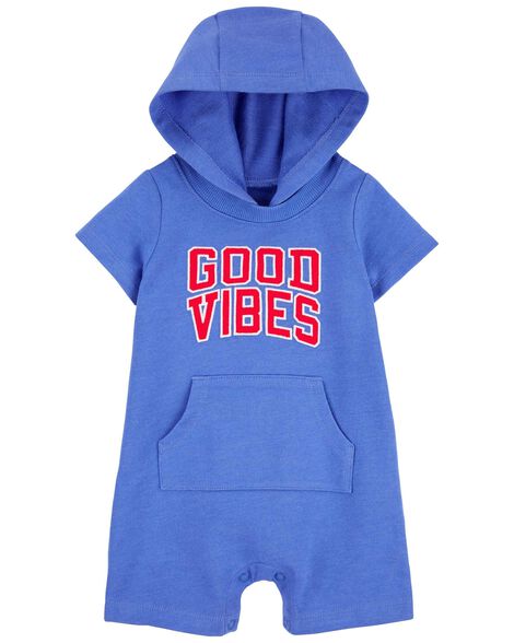 Romper Carter's, com capuz - Good Vibes