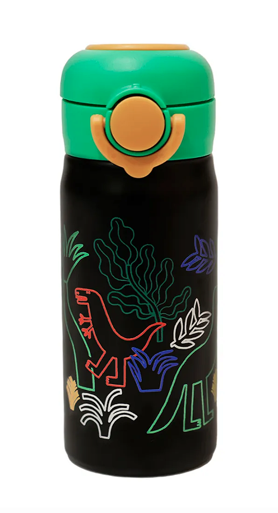 Garrafa Inox Térmica Dinossauro Selva 330ml Zumzum / Fábula - FARM
