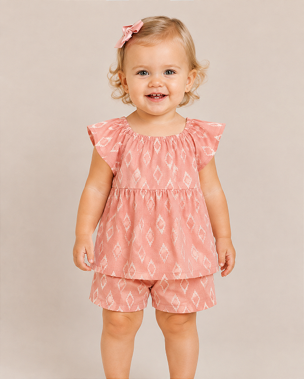 Conjunto Carter's - blusa e short de linho