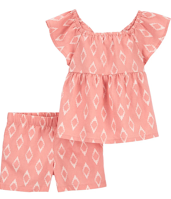 Conjunto Carter's - blusa e short de linho