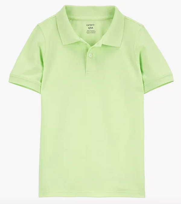 Camisa gola polo, Carter's, manga curta - Verde