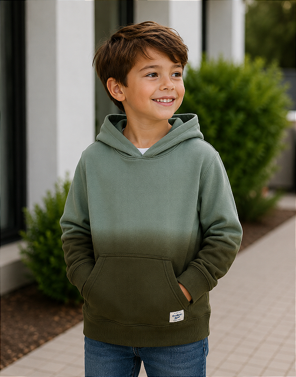 Moletom OshKosh, com Capuz - Verde