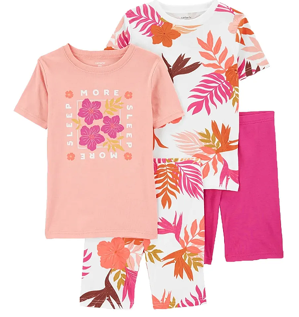 Kit Pijama 4 Peças Carter's - Floral