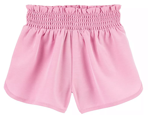 Short infantil cós de elástico | Carter's - Rosa