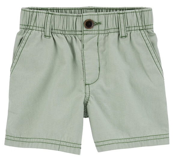 Bermuda de algodão Carter's - Verde