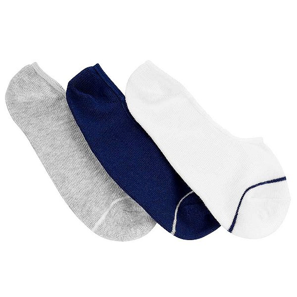 Kit Meias Soquetes Carter's - 3 Pares