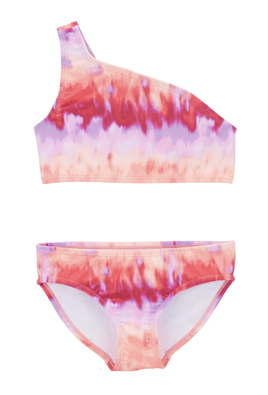 Roupa de banho Carter's, com proteção solar UPF 50+ - Tie Dye/ Rosa