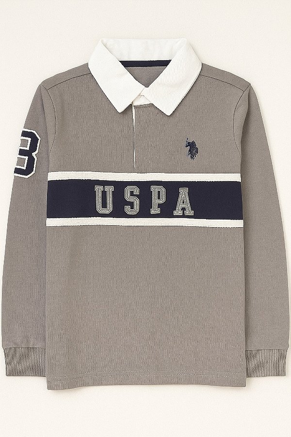 Camiseta de manga longa, gola polo - U.S. Polo Assn