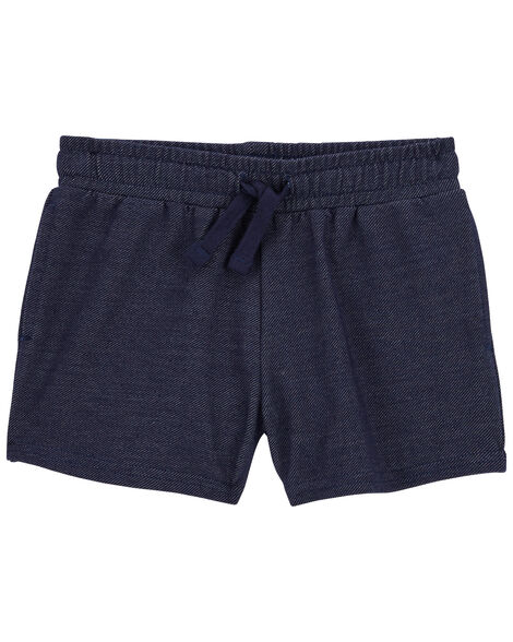 Shorts Infantil Carter's em Malha Jeans com Forro Francês