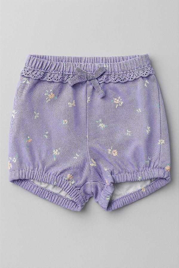 Short Infantil Carter’s Pull-On Estampado Lilás