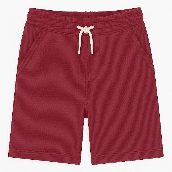 Short Infantil GAP Flanelado com Cordão Ajustável – Vermelho