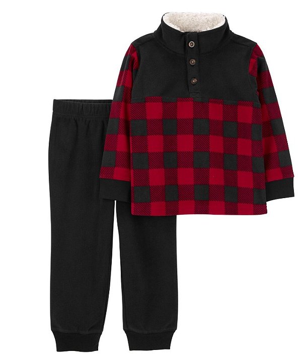 Conjunto de Inverno Carter’s Flanelado – Xadrez