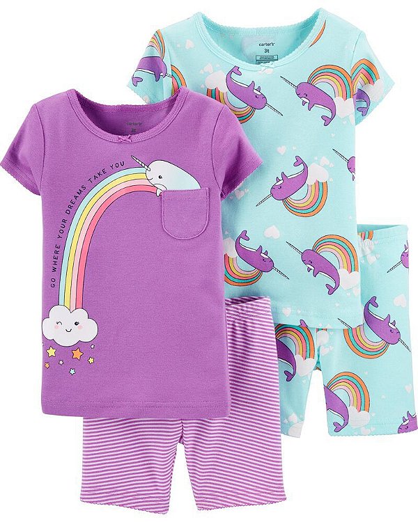 Kit Pijama 4 Peças Carter's - Narval