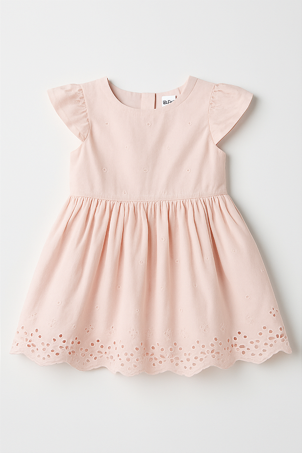Vestido GAP, em algodão, de laise - Rosa