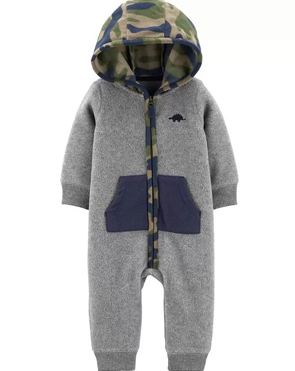 Macacão de inverno Carter's (Plush/ Fleece) - Camuflado