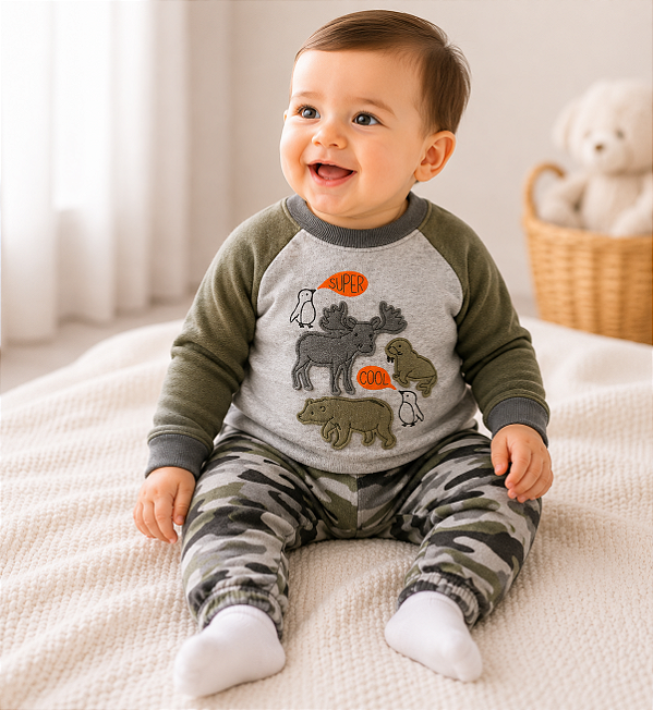 Conjunto Carter's - Conjunto de inverno - Alce