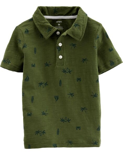 Camisa gola polo, Carter's, manga curta - Praia