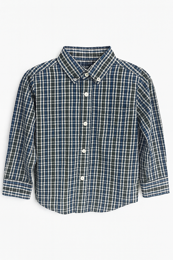 Camiseta Nautica, manga longa - Xadrez