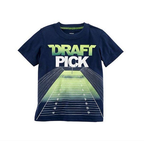 Camiseta Carter's, manga curta, em algodão - Jogo