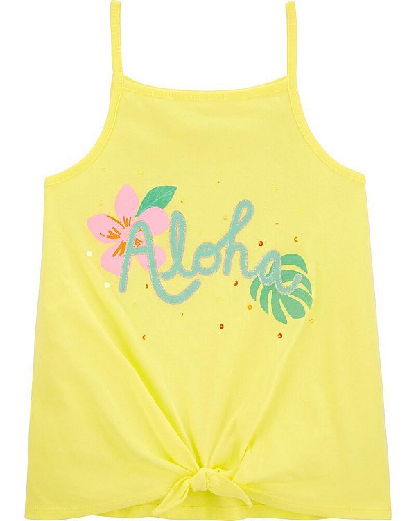 Blusinha Carter's de alcinhas, em algodão - Aloha