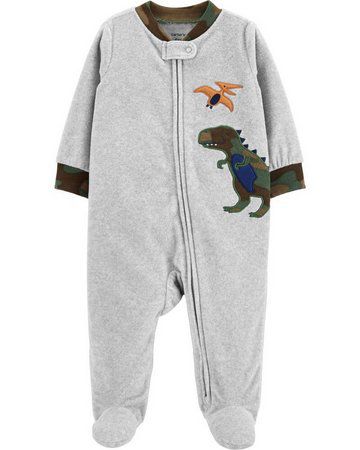 Pijama/Macacão de inverno Carter's (Plush/ Fleece) - Pré história