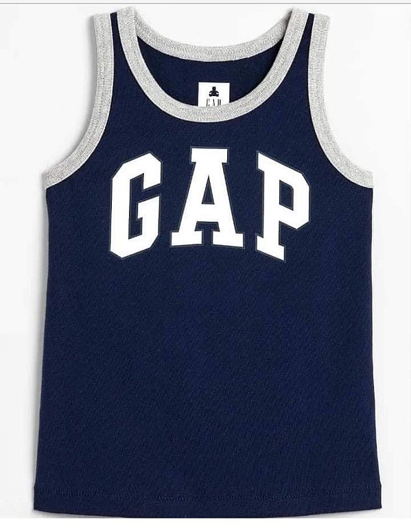Camiseta Gap, regata, em algodão - Azul Marinho