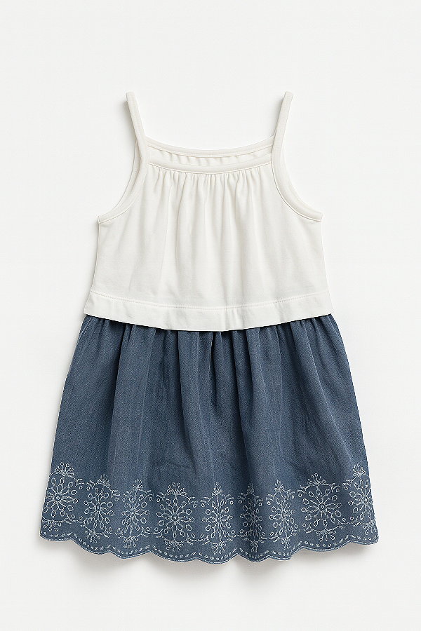 Vestido GAP, em algodão - Rendinha