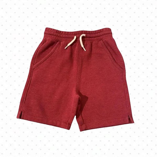 Bermuda infantil GAP de moletom - Vinho