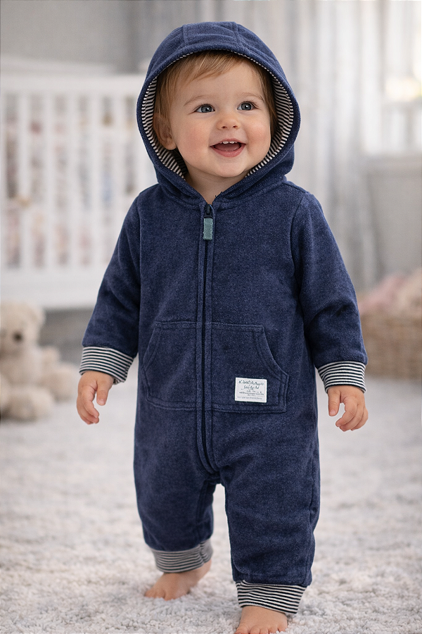 Macacão de inverno Carter's (Plush/ Fleece) - Dinossauro