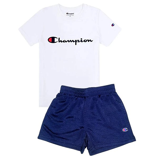 Conjunto Champion - camiseta e short esportivo - Clássico
